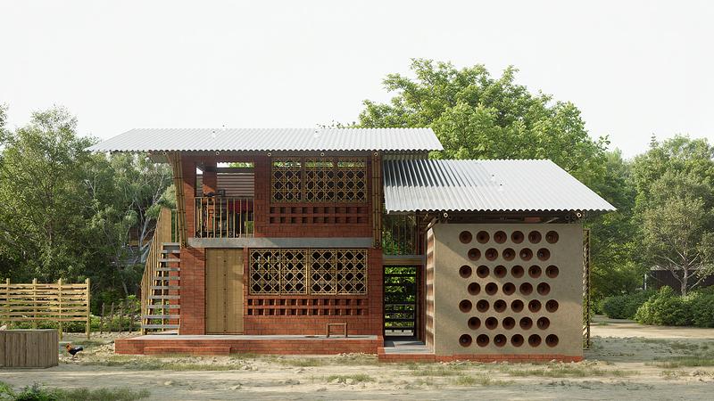 Press kit | 7939-01 - Press release | $2,500 Vernacular Home - Xinyun Li - Residential Architecture - Photo credit: Xinyun Li
