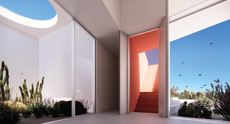 Dossier de presse | 7926-01 - Communiqué de presse | Casa Ala Blanca - HK ASSOCIATES - Architecture résidentielle - Seuils - Crédit photo : HK ASSOCIATES