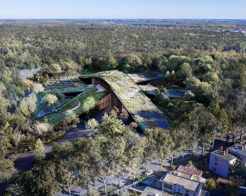 Press kit | 7932-01 - Press release | The Hungarian Natural History Museum Wins Twice at the Architizer A+Awards - Debrecen Infrastructure Development Ltd. - Landscape Architecture - The aim is to leave the site in a better condition than it was found, both for people and for nature - Photo credit: BIG
