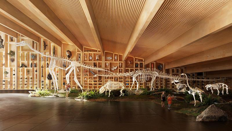 Press kit | 7932-01 - Press release | The Hungarian Natural History Museum Wins Twice at the Architizer A+Awards - Debrecen Infrastructure Development Ltd. - Landscape Architecture - <p class="">The new exhibition space not only showcases natural history but also contributes to its preservation</p> - Photo credit: BIG