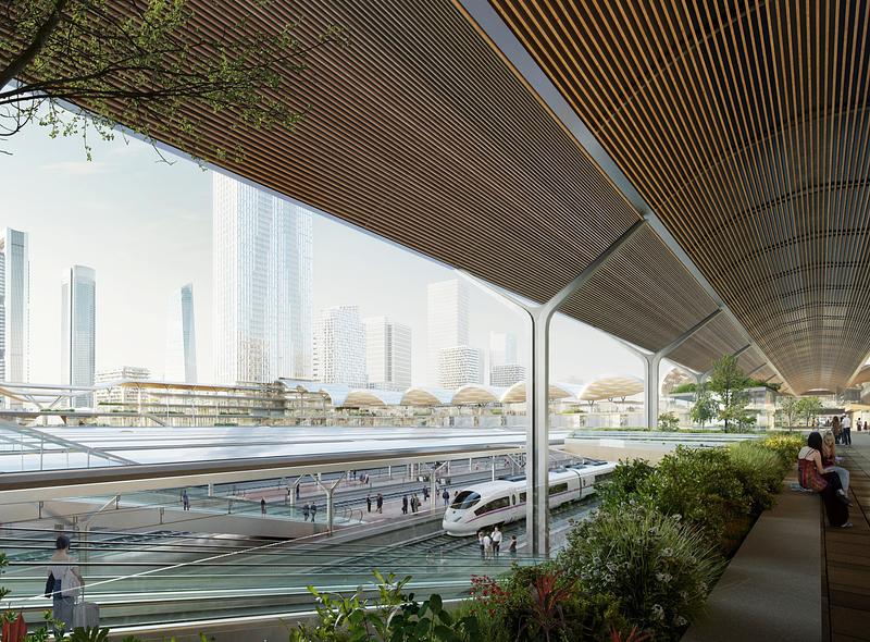 Press kit | 4196-02 - Press release | Remodeling of the Madrid-Chamartín Clara Campoamor Station - UTE Chamartín Ecosistema Abierto  (ESTEYCO + UNS + b720 Fermín Vázquez Arquitectos) - Competition - Photo credit: image by Play-Time ©Adif / Adif AV