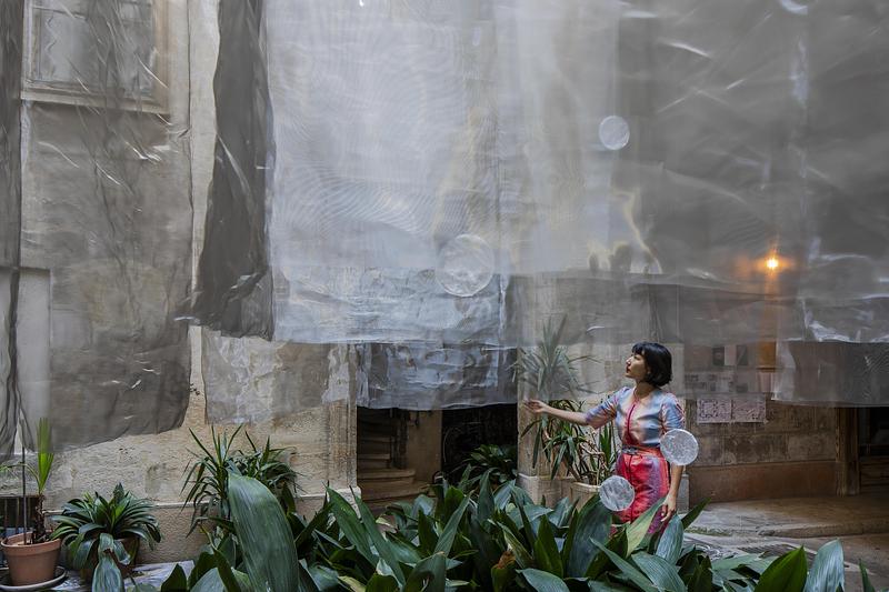 Press kit | 982-60 - Press release | Celebrating 20 Years of the Festival des Architectures Vives in Montpellier - Champ Libre Association - Event + Exhibition - Liminaliy in motion : Yui Takeshima, Yurika Takemura, Haruna Kawamura - Photo credit: photoarchitecture.com