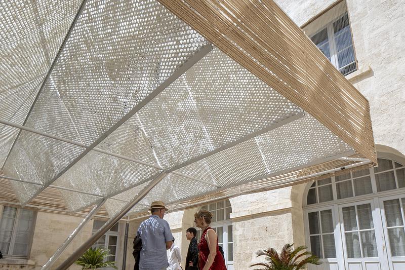 Press kit | 982-60 - Press release | Celebrating 20 Years of the Festival des Architectures Vives in Montpellier - Champ Libre Association - Event + Exhibition - The suspended Cloud, OFNN Group : Sanghoon Park and Sungmin Park - Photo credit: photoarchitecture.com