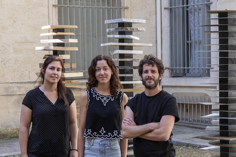 Press kit | 982-60 - Press release | Celebrating 20 Years of the Festival des Architectures Vives in Montpellier - Champ Libre Association - Event + Exhibition - Mât-tiers : Zoé Dalloni, Elodie Artières, Raphaël Contesso (Calada Architectes and Atelier Moschata) - Photo credit: photoarchitecture.com