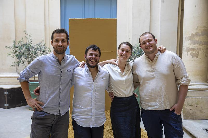 Press kit | 982-60 - Press release | Celebrating 20 Years of the Festival des Architectures Vives in Montpellier - Champ Libre Association - Event + Exhibition - Nou(e)s collective : Tanguy Guyot, Fabien Lamy, Violette Soleilhac and Maxime Neuville  - Photo credit: photoarchitecture.com