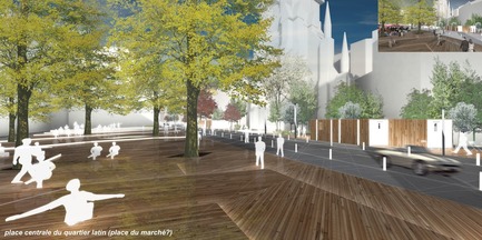 Press kit | 801-06 - Press release | Announce of the results of the urban design ideas contest for the Quartier Latin - Arrondissement de Ville-Marie - Competition - WINNER<br><br>Maxime Gagné Architecte<br>Maxime Gagné&nbsp;<br>SOUS LES PAVÉS LA LUMIÈRE