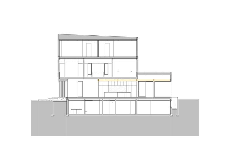 Dossier de presse | 2744-15 - Communiqué de presse | Casa Loma Residence - StudioAC - Architecture résidentielle - Living Room Section - Crédit photo : StudioAC