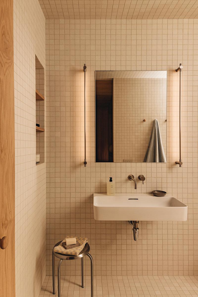 Dossier de presse | 6522-01 - Communiqué de presse | Dune House - Waechter Architecture - Architecture résidentielle - Bathroom - Crédit photo : Pablo Enriquez
