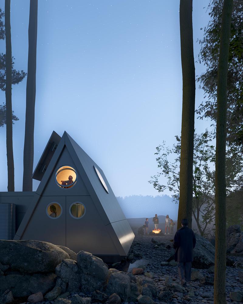 Dossier de presse | 7905-01 - Communiqué de presse | Camping House : vers un avenir durable du micrologement - Atelier Lune - Architecture résidentielle - Crédit photo : Haohao Mao