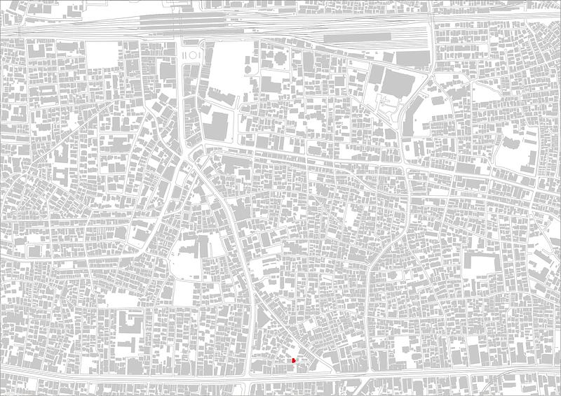 Dossier de presse | 3153-06 - Communiqué de presse | SHIN NAKANO trapezoidal - RYUICHI SASAKI ARCHITECTURE - Architecture résidentielle - SITE MAP - Crédit photo : RYUICHI SASAKI ARCHITECTURE