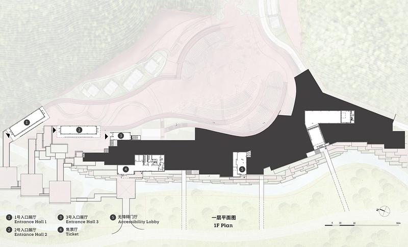Press kit | 3524-07 - Press release | The Earth Valley Theater - GOA (Group of Architects) - Landscape Architecture - 1F Plan - Photo credit: ©GOA