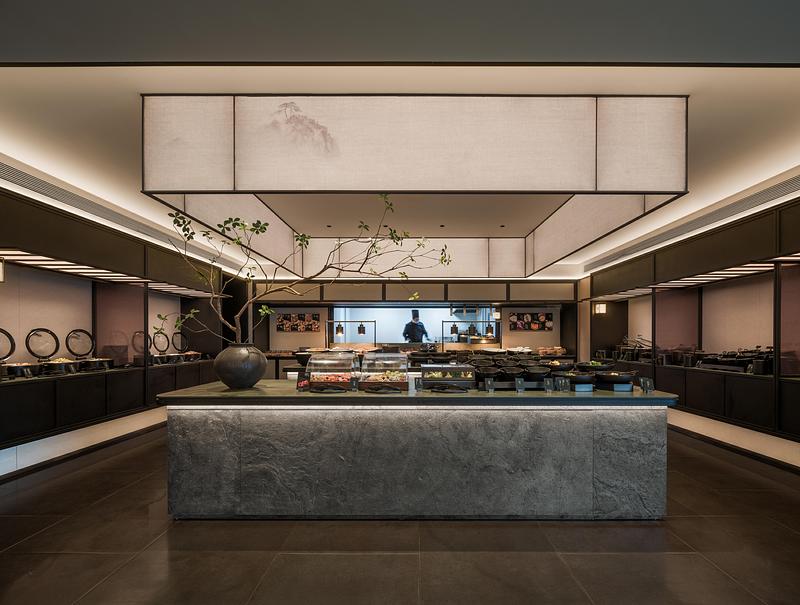 Press kit | 3531-17 - Press release | GRAND JI HOTEL - Vermilion Zhou Design Group - Commercial Interior Design - Food Pick-up Area - Photo credit: Jian Quan Wu