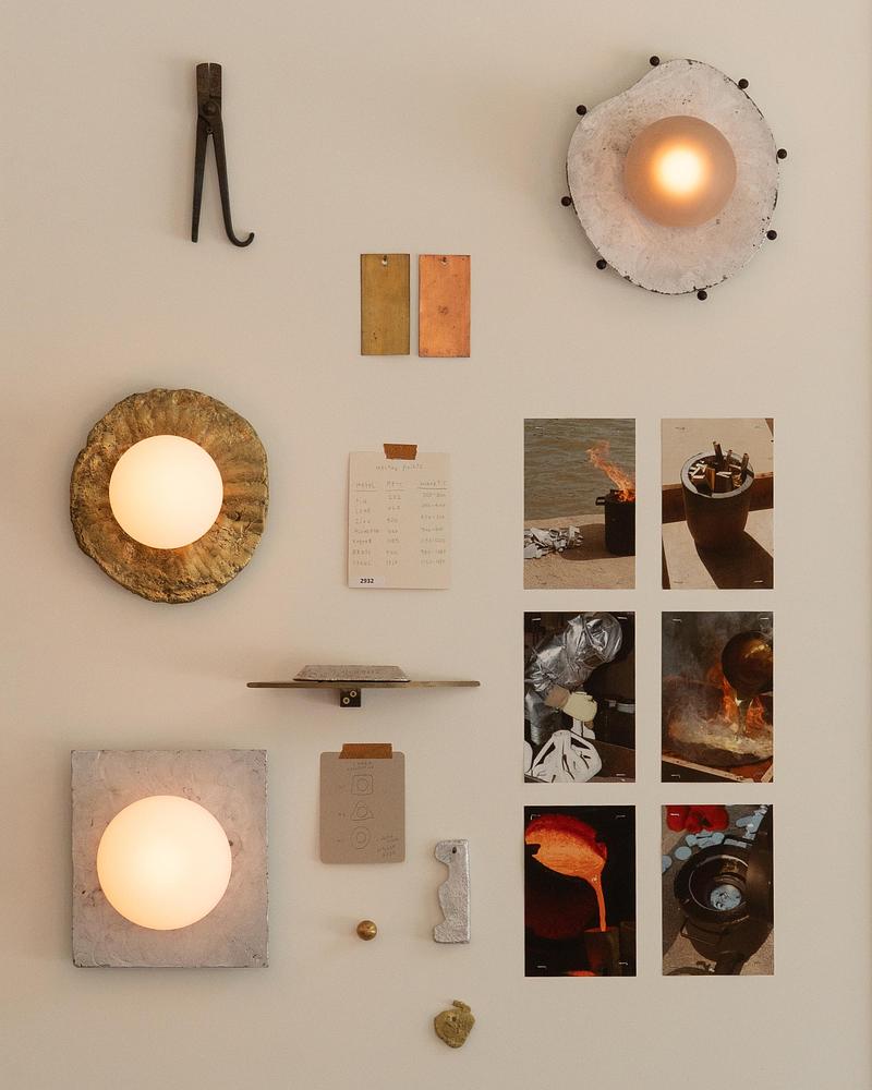Press kit | 1942-09 - Press release | Luminaire Authentik Unveils Its New Showroom in Toronto’s King East Design District - Luminaire Authentik - Lighting Design -  New Cast Collection Moodboard  - Photo credit: Luminaire Authentik