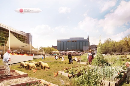 Press kit | 801-06 - Press release | Announce of the results of the urban design ideas contest for the Quartier Latin - Arrondissement de Ville-Marie - Competition - POPULAR ONLINE FAVOURITE<br><br>Atelier Barda/ Patrick Morand<br>Patrick Morand<br>LE GRAND DÉTOURNEMENT