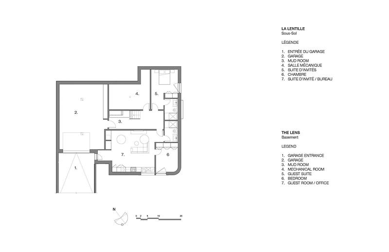 Dossier de presse | 880-27 - Communiqué de presse | La Lentille - MU Architecture - Architecture résidentielle - Sous-sol - Crédit photo : MU Architecture