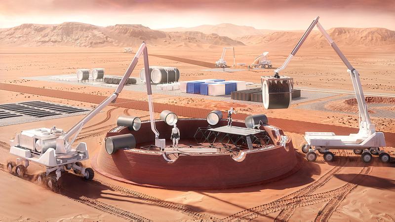 Press kit | 7968-01 - Press release | AENARA Realizes a Future Mars Habitat at Powerhouse Parramatta - AENARA - Event + Exhibition - 3D-Printed Construction, Mars Habitat - Photo credit: AENARA