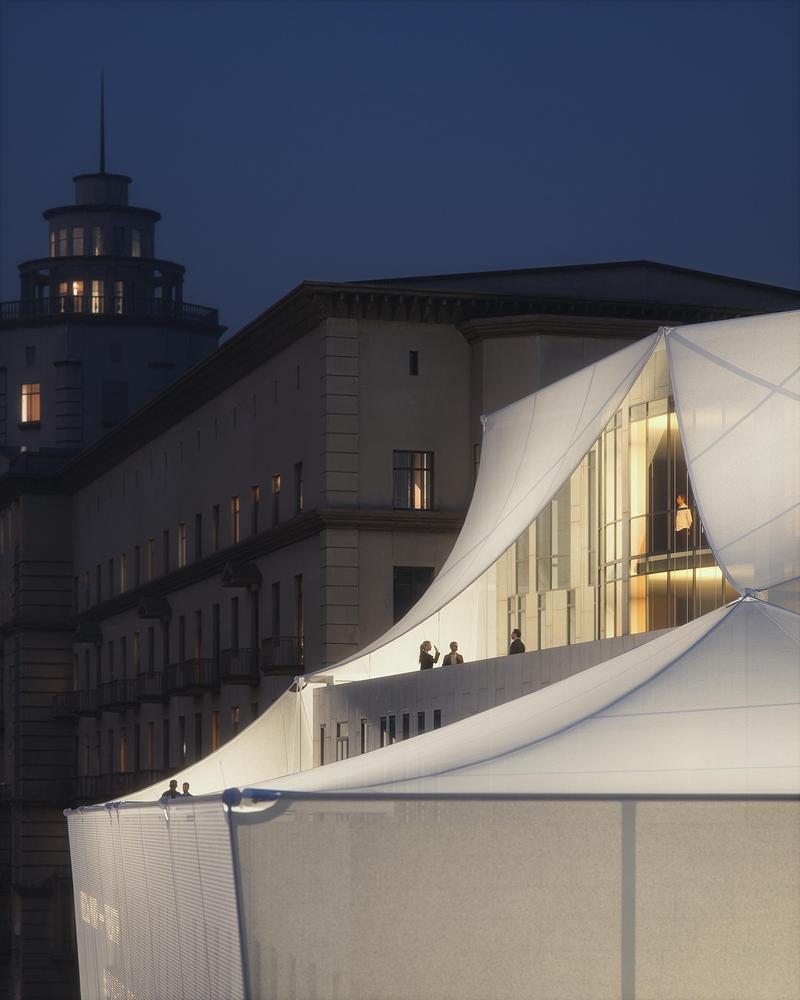 Press kit | 7779-02 - Press release | Tabakerka: A Project to Reconstruct the Facade Theater - .ket bureau - Commercial Architecture - <font dir="auto" style="vertical-align: inherit;"><font dir="auto" style="vertical-align: inherit;"> ket_bureau_tabakerka_Roof_view </font></font> - Photo credit:  .ket bureau 