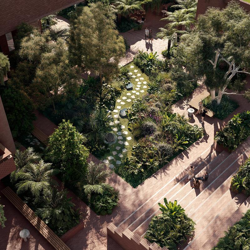 Press kit | 7929-02 - Press release | Ahead of the 2032 Olympics, Aria Unveils Sanctuary, South Brisbane - Aria Property Group - Residential Architecture - Photo credit: Sanctuary by Aria Property Group