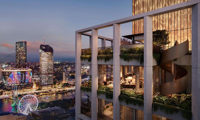 Press kit | 7929-02 - Press release | Ahead of the 2032 Olympics, Aria Unveils Sanctuary, South Brisbane - Aria Property Group - Residential Architecture - Photo credit: Sanctuary by Aria Property Group