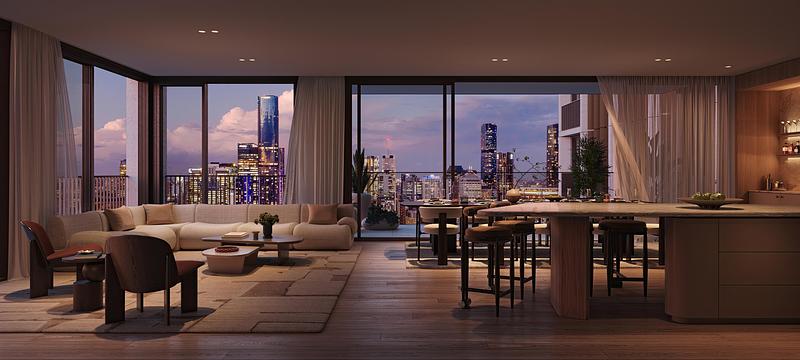 Press kit | 7929-02 - Press release | Ahead of the 2032 Olympics, Aria Unveils Sanctuary, South Brisbane - Aria Property Group - Residential Architecture - Photo credit: Sanctuary by Aria Property Group