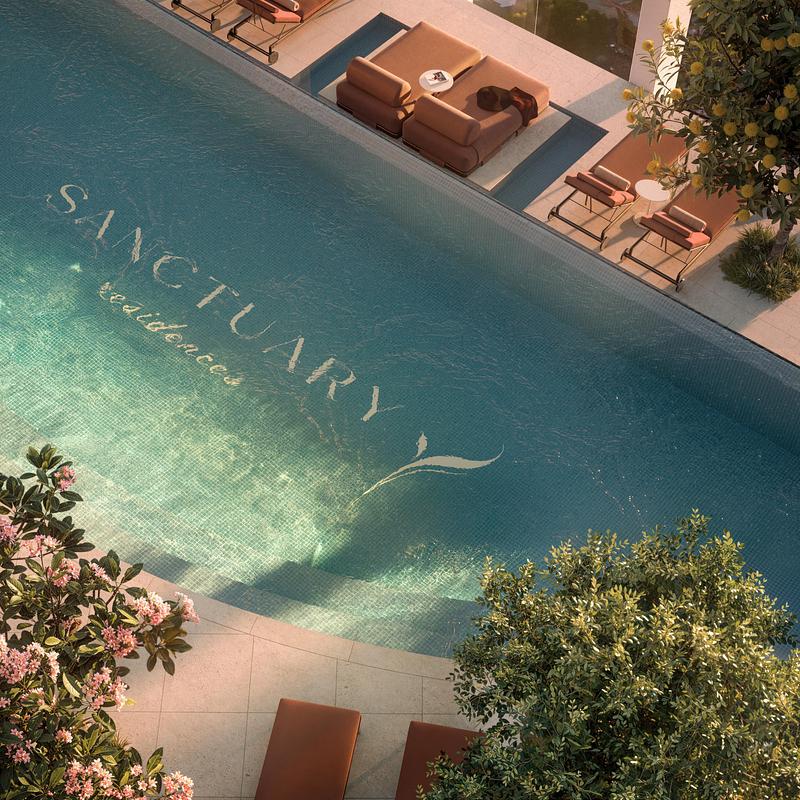 Press kit | 7929-02 - Press release | Ahead of the 2032 Olympics, Aria Unveils Sanctuary, South Brisbane - Aria Property Group - Residential Architecture - Photo credit: Sanctuary by Aria Property Group