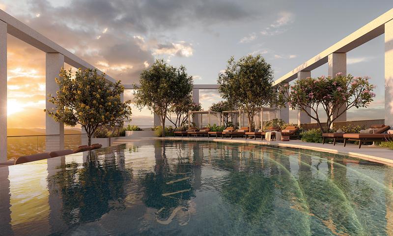 Press kit | 7929-02 - Press release | Ahead of the 2032 Olympics, Aria Unveils Sanctuary, South Brisbane - Aria Property Group - Residential Architecture - Photo credit: Sanctuary by Aria Property Group