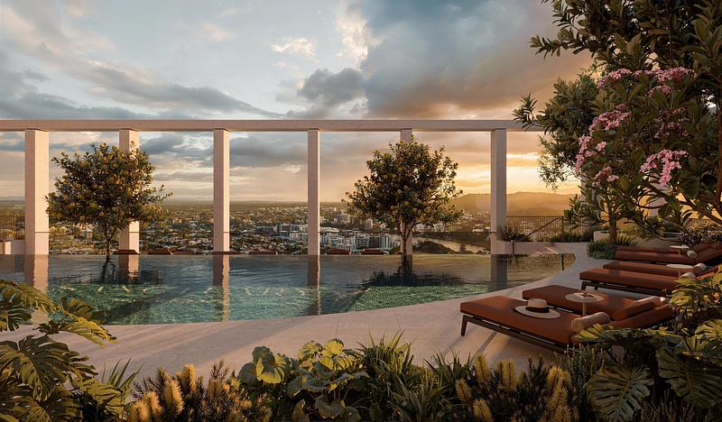 Press kit | 7929-02 - Press release | Ahead of the 2032 Olympics, Aria Unveils Sanctuary, South Brisbane - Aria Property Group - Residential Architecture - Photo credit: Sanctuary by Aria Property Group