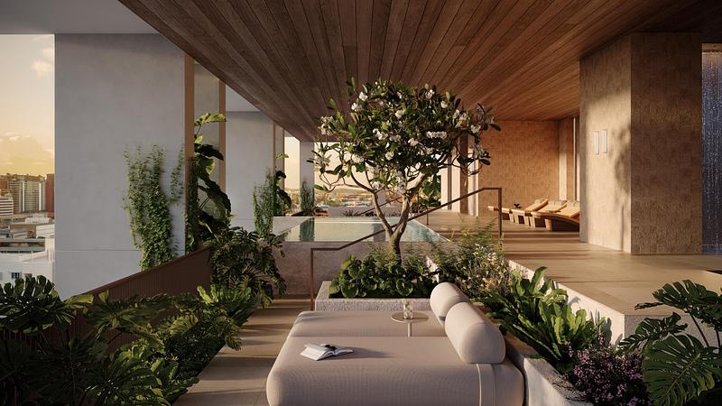 Press kit | 7929-02 - Press release | Ahead of the 2032 Olympics, Aria Unveils Sanctuary, South Brisbane - Aria Property Group - Residential Architecture - Photo credit: Sanctuary by Aria Property Group
