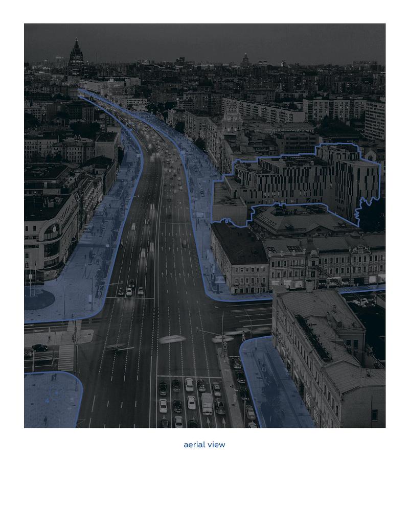 Press kit | 7779-02 - Press release | Tabakerka: A Project to Reconstruct the Facade Theater - .ket bureau - Commercial Architecture - ket_bureau_tabakerka_aerial view - Photo credit: .ket bureau