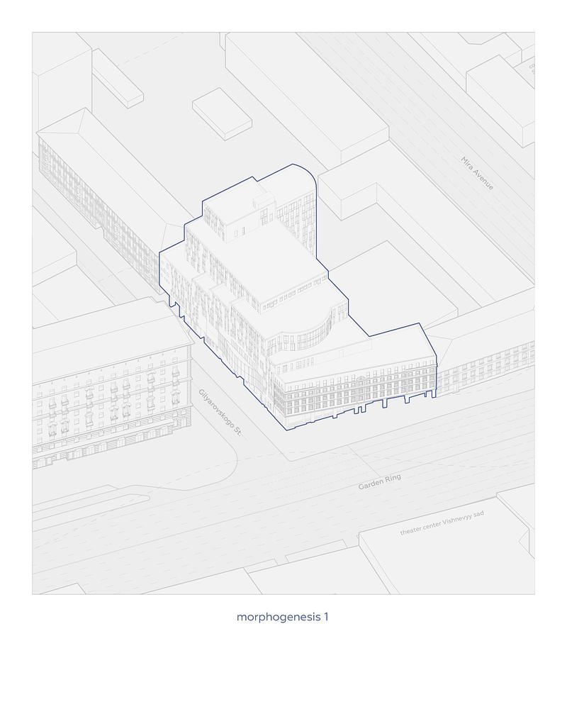 Press kit | 7779-02 - Press release | Tabakerka: A Project to Reconstruct the Facade Theater - .ket bureau - Commercial Architecture - ket_bureau_tabakerka_morphogenesis 1 - Photo credit: .ket bureau