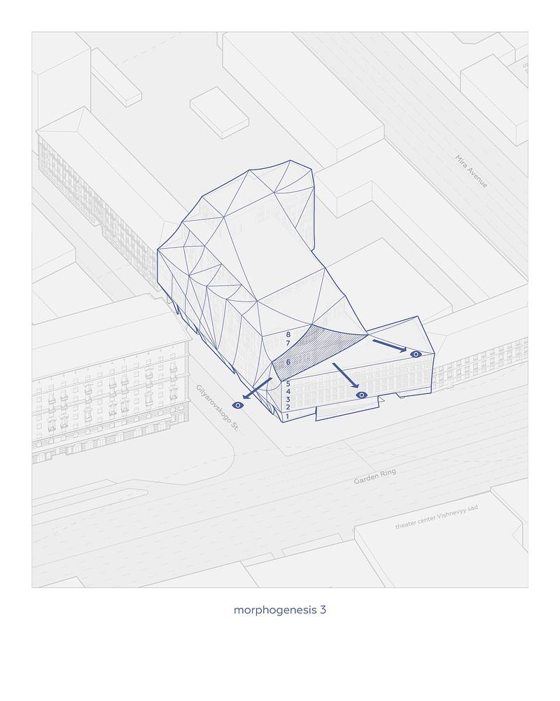 Press kit | 7779-02 - Press release | Tabakerka: A Project to Reconstruct the Facade Theater - .ket bureau - Commercial Architecture - ket_bureau_tabakerka_morphogenesis 3 - Photo credit: .ket bureau