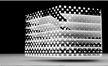 Dossier de presse | 756-01 - Communiqué de presse | Autres odyssées de l’espace - Centre Canadien d’Architecture (CCA) - Évènement + Exposition - Michael Maltzan, architecte, Nouvel édifice du laboratoire de propulsion par réaction, Pasadena, Californie, 2006-, maquette. - Crédit photo : © Michael Maltzan Architecture