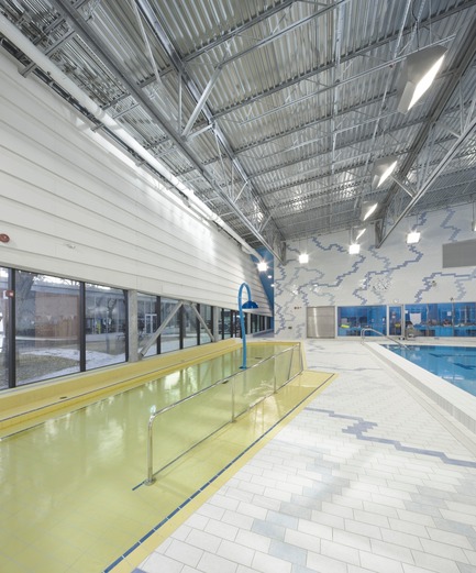 Press kit | 558-03 - Press release | Expansion of Centre sportif J.-C. Malépart - Saia Barbarese Topouzanov Architectes - Institutional Architecture - Photo credit: Marc Cramer