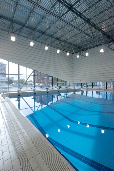Press kit | 558-03 - Press release | Expansion of Centre sportif J.-C. Malépart - Saia Barbarese Topouzanov Architectes - Institutional Architecture - Photo credit: Marc Cramer