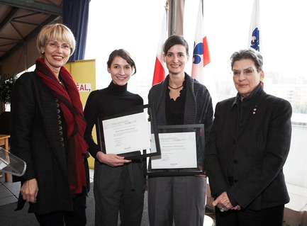 Press kit | 562-04 - Press release | Mouna Andraos and Melissa Mongiat, 2010 recipients of the Phyllis Lambert Design Montréal Grant - Bureau du design - Ville de Montréal - Competition - Photo credit: Mathieu Rivard