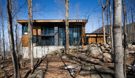 Dossier de presse | 759-01 - Communiqué de presse | Résidence du Mont-Saint-Hilaire - Blouin Tardif Architecture-Environnement - Architecture résidentielle - Crédit photo : Steve Montpetit