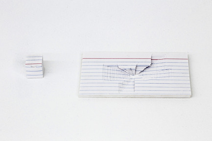 Dossier de presse | 1134-01 - Communiqué de presse | Papier14 - Foire d’art contemporain d’œuvres sur papier - L’Association des galeries d’art contemporain (AGAC) - Évènement + Exposition - Ken NicolProject index card (nesting 22 cubes), 2013papier, 12.5 x 7.5 cm, édition de 5 + 1 épreuve d'artisteMKG127 (Toronto)