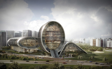 Press kit | 809-11 - Press release | Azure announces the finalists of the fourth annual AZ Awards - Azure Magazine - Competition - Form4 Architecture, Luminous Moon-Gate