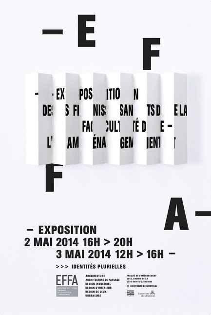 Press kit | 1076-06 - Press release | EFFA 2014 - Exposition des finissantsde la Faculté de l’aménagementde l’Université de Montréal - Faculté d'aménagement de l'Université de Montréal - Event + Exhibition