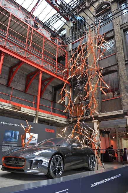Press kit | 1109-02 - Press release | Clerkenwell Design Week celebrates a record-breaking fifthedition - Clerkenwell Design Week - Event + Exhibition - Installation by Jaguar UK &amp; Foscarini - Photo credit: Philip Vile