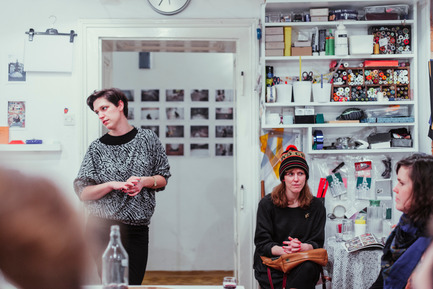 Press kit | 1171-01 - Press release | Fast approaching BIO 50 starts September 18th 2014 - Museum of Architecture and Design (MAO), Ljubljana - Event + Exhibition - Fashion System team visiting studio Anselmo - Photo credit: Lucijan &amp; Vladimir