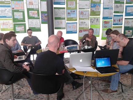 Press kit | 1171-01 - Press release | Fast approaching BIO 50 starts September 18th 2014 - Museum of Architecture and Design (MAO), Ljubljana - Event + Exhibition - Public water – public space team meeting<br> - Photo credit: Ana Kuntaric