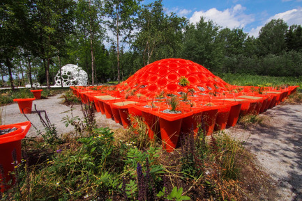 Press kit | 837-08 - Press release | The Gardens of the 15th International Garden Festival seduce visitors - International Garden Festival / Reford Gardens - Event + Exhibition -   CONE GARDEN BOCKSILI by&nbsp;Livescape [Seungjong Yoo, Byoungjoon Kwon, Hyeryoung Cho, Yongchul Cho, Iltae Jeong, Jinhwan Kim, Soojung Yoon, Byoungjoon Kim]<br>Seoul, South Korea   - Photo credit: Louise Tanguay