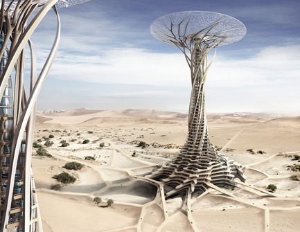 Press kit | 1127-01 - Press release | Winners 2014 eVolo Skyscraper Competition - eVolo Magazine - Competition - Honorable Mention. Sand Babel: Solar-Powered 3D Printed Tower. Qiu Song, Kang Pengfei, Bai Ying, Ren Nuoya, Guo Shen (China)www.evolo.us/competition/sand-babel-solar-powered-3d-printed-tower