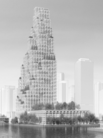 Press kit | 1127-01 - Press release | Winners 2014 eVolo Skyscraper Competition - eVolo Magazine - Competition - Honorable Mention. 21st Century Neoclassical Skyscraper. John Houser, Park MacDowell (United Sates)www.evolo.us/competition/21st-century-neoclassical-skyscraper 