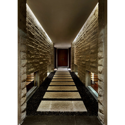 Press kit | 902-02 - Press release | A’ Design Awards 2014 Winners Announced - A' Design Award and Competition - Competition - TAKEMOTO Japanese Restaurant - by Arthur Wing Fat Chan<br><br>PROJECT DESCRIPTION:<br>A new theatrical dining experience cross-over traditional Japanese cuisine. The restaurant contains a “thirty people open dining area” and “eleven VIP rooms” .The open dining area and stage like food bar were surrounded by an illuminated uplight glass walk path which made the centre stage as a statement. Natural bamboo ceiling feature with directional spot lights in a dark color open ceiling is another dramatic element to the main theme and helps drawing attention to the centre. VIP rooms were visually connected through a wood frame sliding door inserted with an engraved sandblasted glass panel of traditional fabric weaving pattern. Combination of different shades of neutral warm tone gives a rustic outlook while dark color wood made it contrasting. Natural wood and stone finishes from smooth to heavy texture together with stage lighting effect to create layers of color shade and depth.<br>