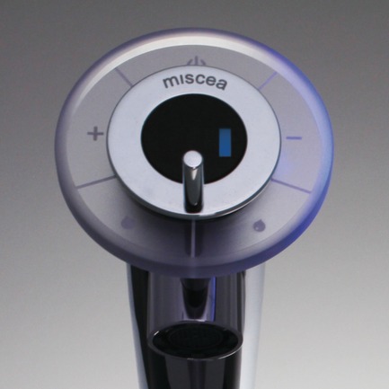 Press kit | 902-02 - Press release | A’ Design Awards 2014 Winners Announced - A' Design Award and Competition - Competition - miscea KITCHEN <br>Sensor Faucet by miscea GmbH<br><br>PROJECT DESCRIPTION:<br>The miscea KITCHEN system is the world’s first truly touchless multi-liquid dispensing faucet. It combines two dispensers and a faucet into one unique and easy to use system, eliminating clutter around kitchen. A variety of high quality soaps, lotions, detergents and disinfectants can be used with the system. It features the fastest and most reliable sensor technology available on the market to readily and accurately respond to hand movements. Water volume is controlled using the smooth round water flow controller. An elegantly modern design together with a host of new benefits and conveniences, the miscea KITCHEN will certainly enhance any kitchen interior.<br> - Photo credit: miscea GmbH