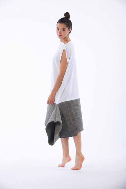 Press kit | 1171-02 - Press release | Countdown to the opening of BIO 50, the Biennial of Design in Ljubljana, Slovenia - Museum of Architecture and Design (MAO), Ljubljana - Event + Exhibition - PH145 collection piece side_Slovene wool_Fashion System - Photo credit: ph145