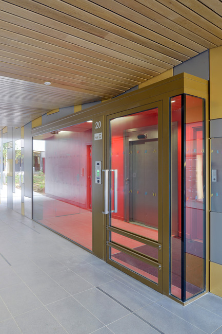 Dossier de presse | 1052-04 - Communiqué de presse | Crèche et logements Quai de la Charente - Margot-Duclot architectes associés (MDaa) - Architecture résidentielle - Parties communes - Crédit photo : Franck Renoir