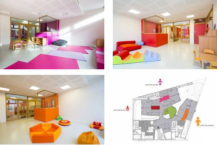 Dossier de presse | 1052-04 - Communiqué de presse | Crèche et logements Quai de la Charente - Margot-Duclot architectes associés (MDaa) - Architecture résidentielle - Crèche Unités pédagogiques - Crédit photo : MDaa